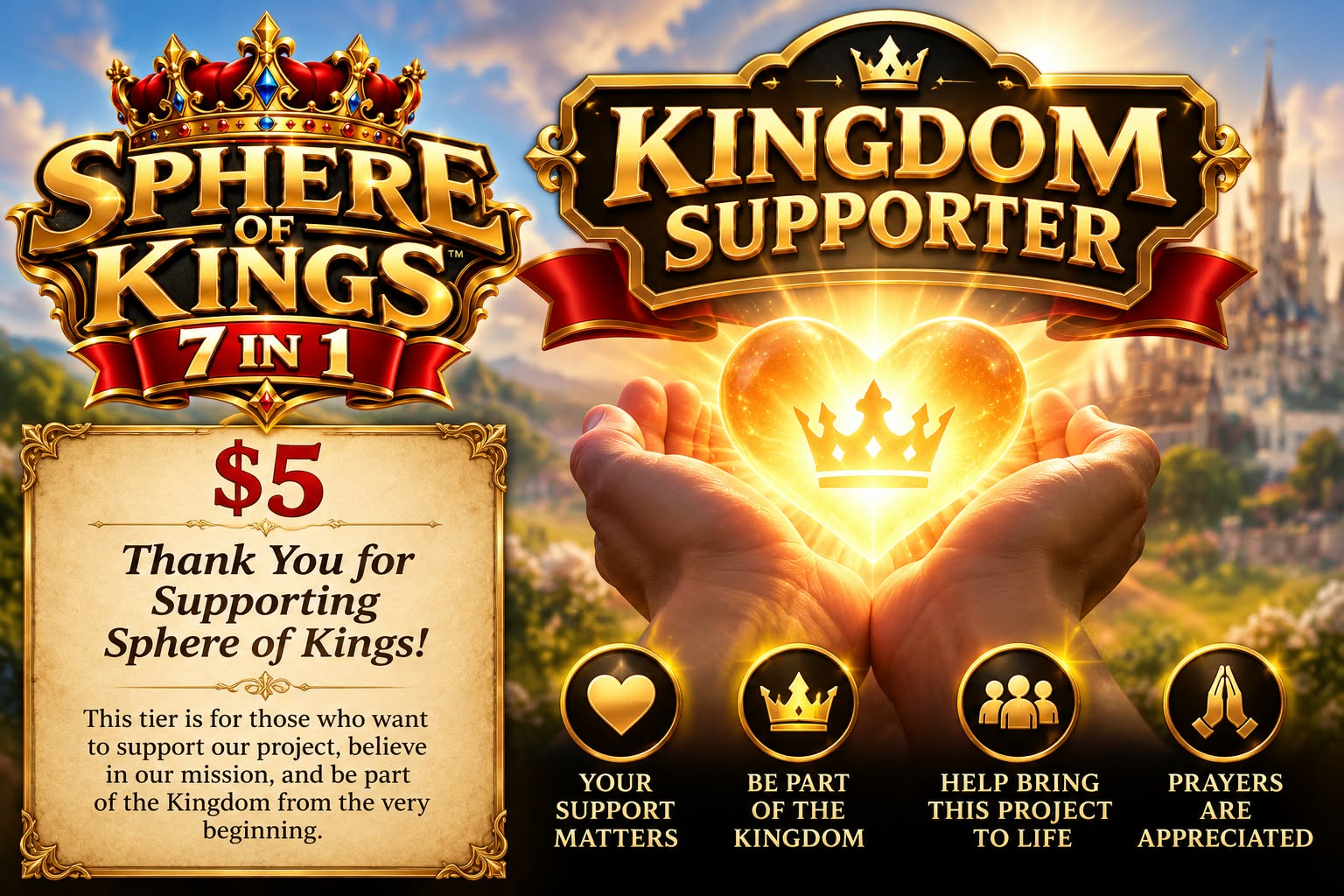 Kingdom Supporter pledge tier